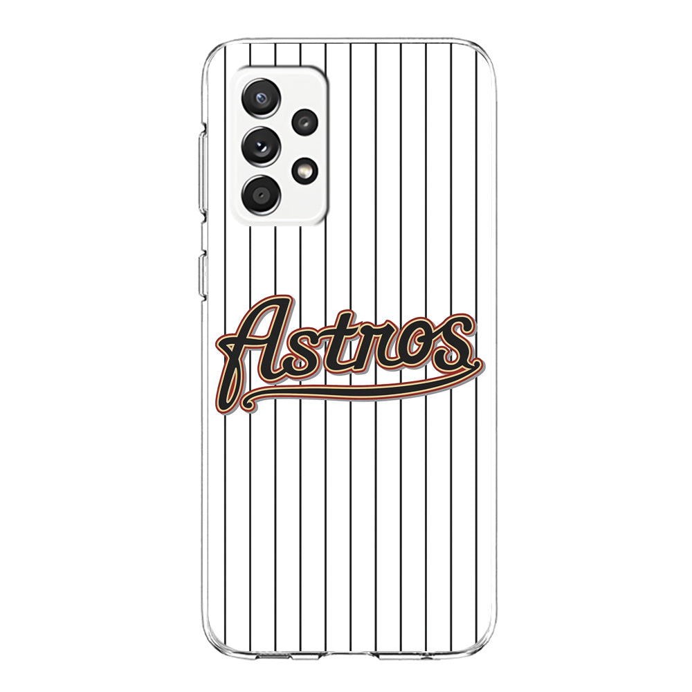 Baseball Houston Astros MLB 002 Samsung Galaxy A72 Case-Phone Case-Clear Soft Case-Altracase