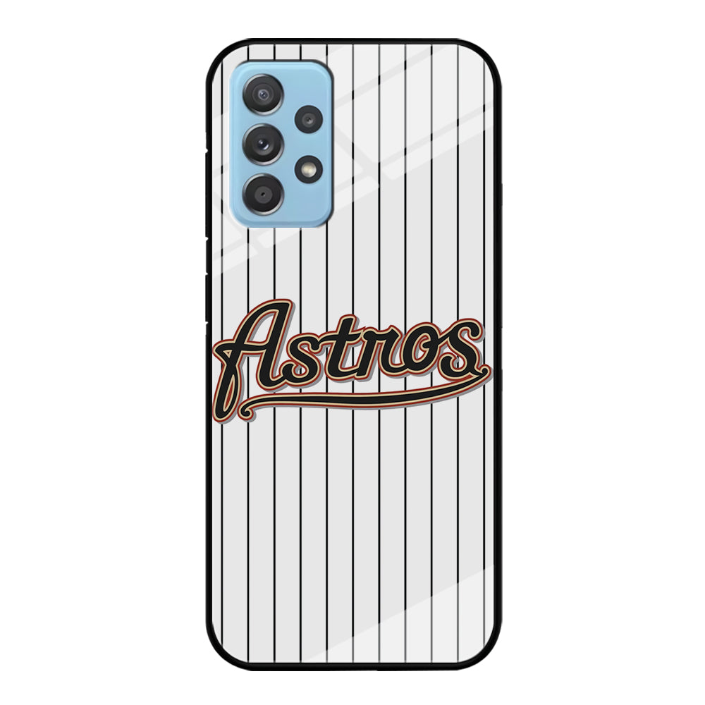 Baseball Houston Astros MLB 002 Samsung Galaxy A72 Case-Phone Case-Tempered Glass Case-Altracase