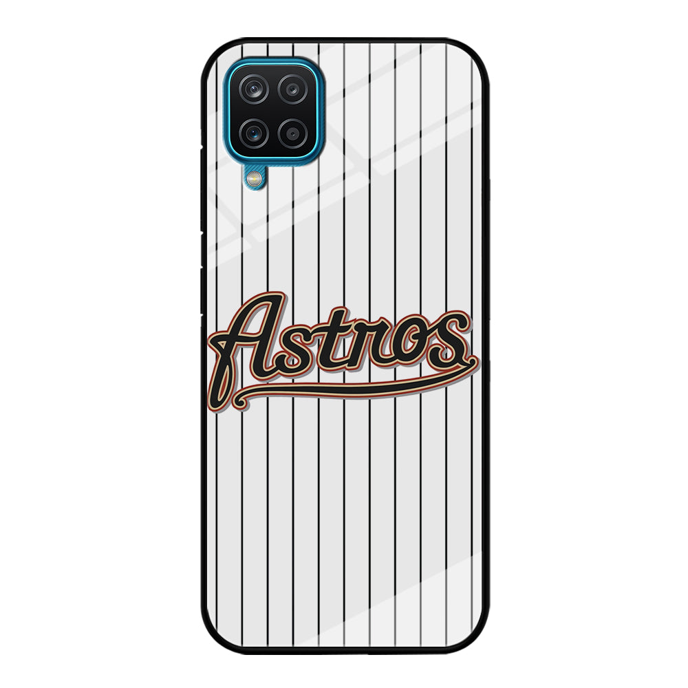 Baseball Houston Astros MLB 002 Samsung Galaxy A12 Case-Phone Case-Tempered Glass Case-Altracase