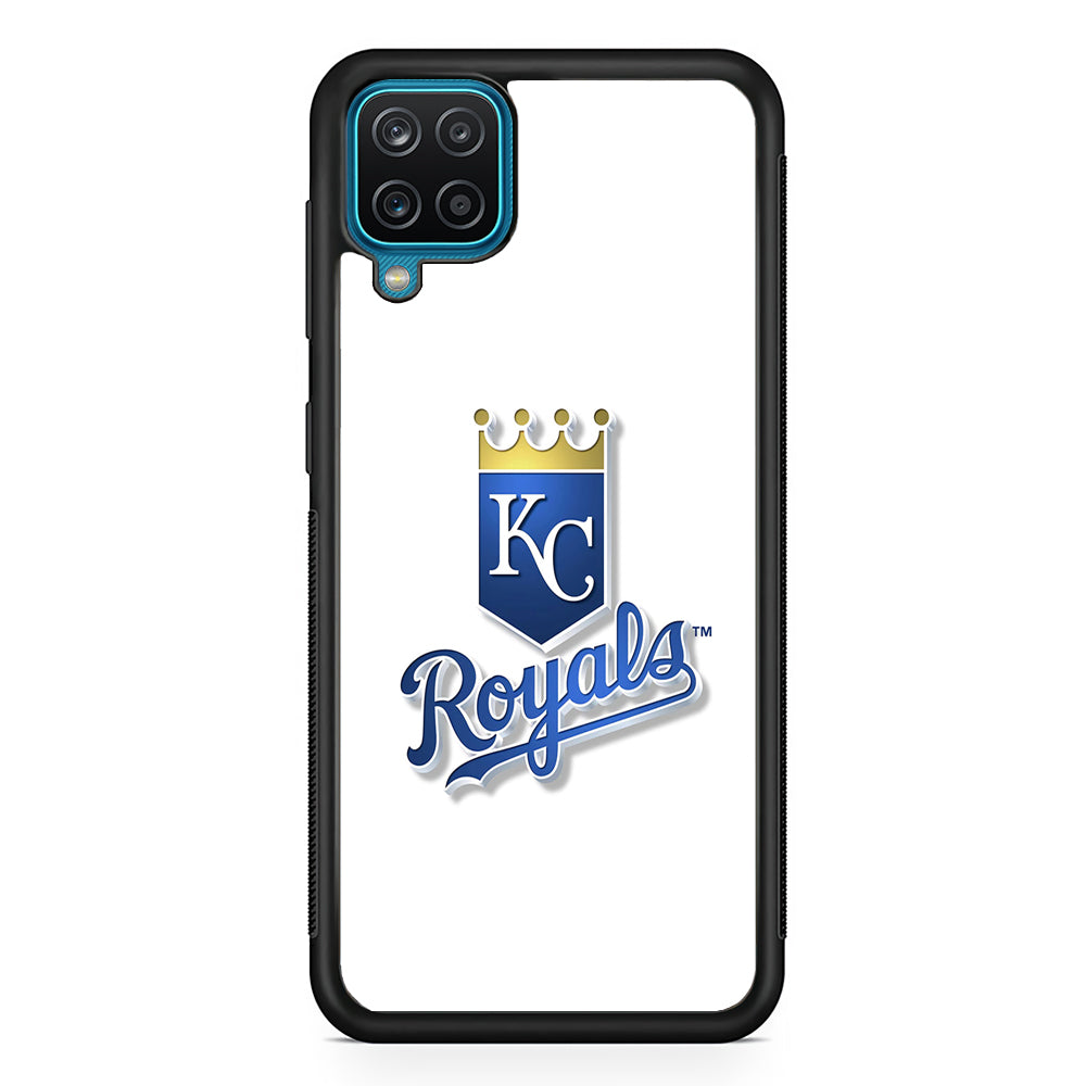 Baseball Kansas City Royals MLB 001 Samsung Galaxy A12 Case-Phone Case-Rubber Black (2D Case)-Altracase