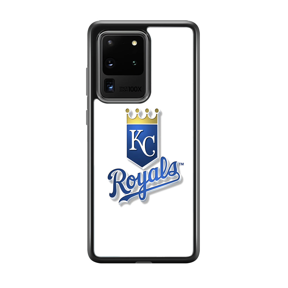 Baseball Kansas City Royals MLB 001 Samsung Galaxy S20 Ultra Case-Phone Case-Rubber Black (2D Case)-Altracase