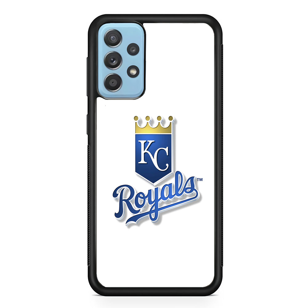 Baseball Kansas City Royals MLB 001 Samsung Galaxy A72 Case-Phone Case-Rubber Black (2D Case)-Altracase