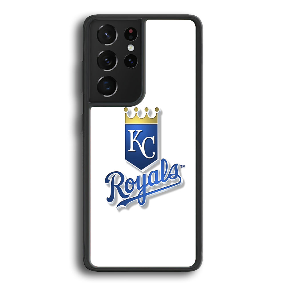 Baseball Kansas City Royals MLB 001 Samsung Galaxy S21 Ultra Case-Phone Case-Rubber Black (2D Case)-Altracase