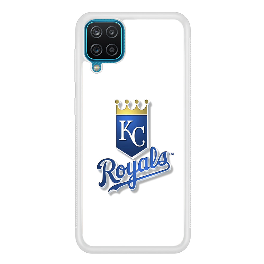 Baseball Kansas City Royals MLB 001 Samsung Galaxy A12 Case-Phone Case-Rubber White (2D Case)-Altracase