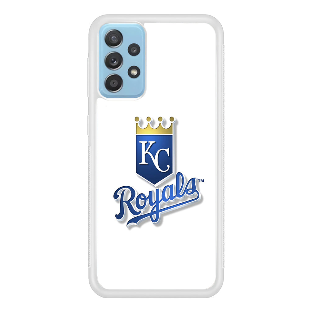 Baseball Kansas City Royals MLB 001 Samsung Galaxy A72 Case-Phone Case-Rubber White (2D Case)-Altracase