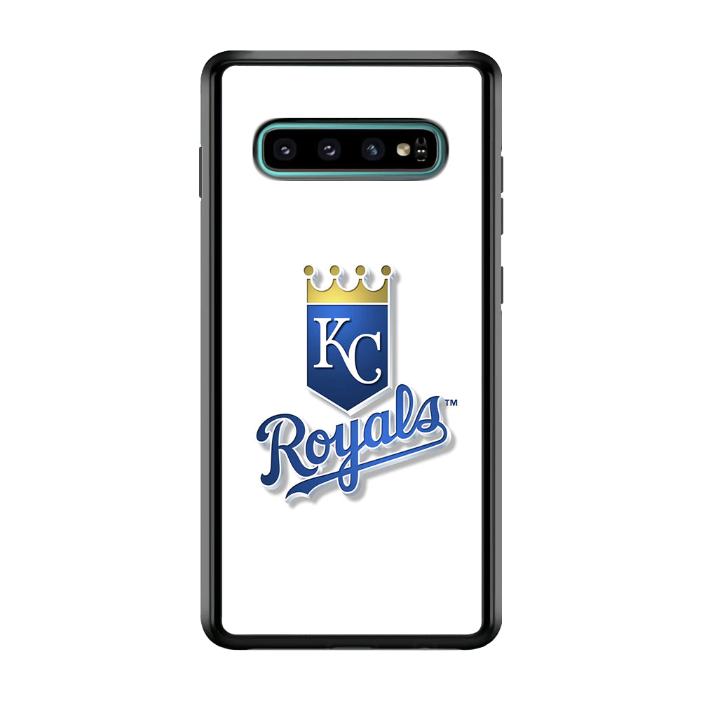 Baseball Kansas City Royals MLB 001 Samsung Galaxy S10 Plus Case-Phone Case-Rubber White (2D Case)-Altracase