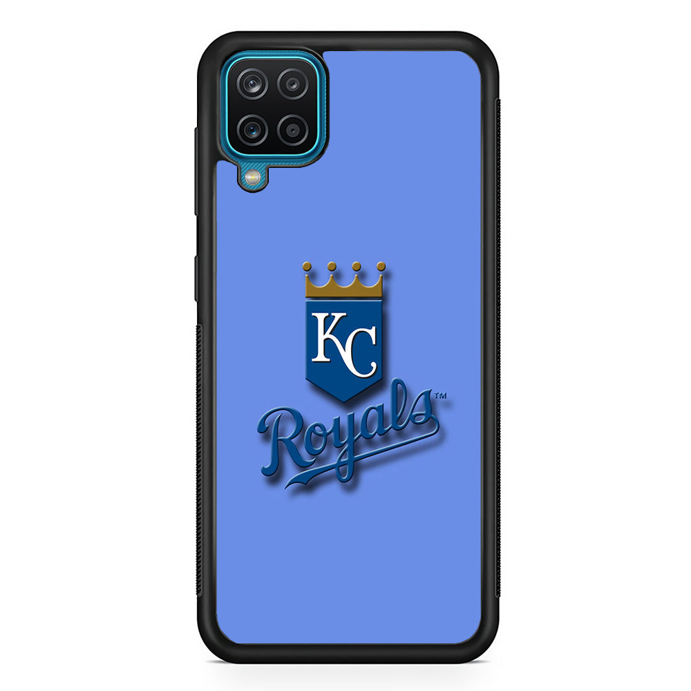 Baseball Kansas City Royals MLB 002 Samsung Galaxy A12 Case-Phone Case-Rubber Black (2D Case)-Altracase