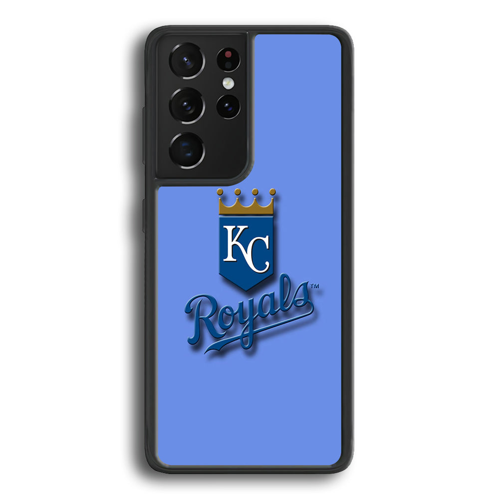 Baseball Kansas City Royals MLB 002 Samsung Galaxy S21 Ultra Case-Phone Case-Rubber Black (2D Case)-Altracase