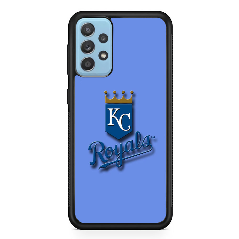 Baseball Kansas City Royals MLB 002 Samsung Galaxy A72 Case-Phone Case-Rubber Black (2D Case)-Altracase