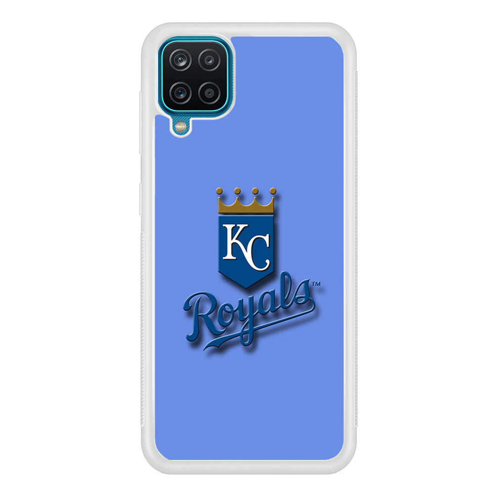 Baseball Kansas City Royals MLB 002 Samsung Galaxy A12 Case-Phone Case-Rubber White (2D Case)-Altracase