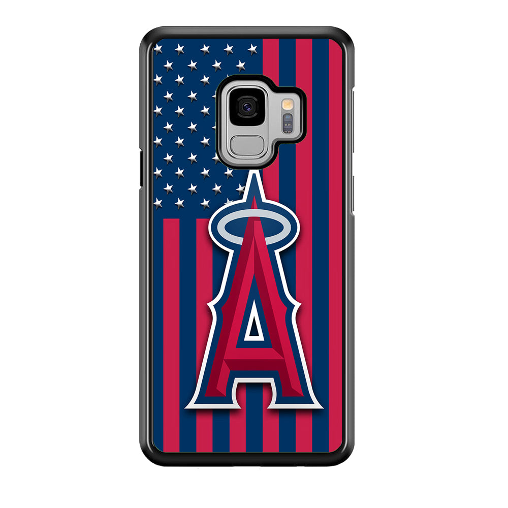 Baseball Los Angeles Angels MLB 001 Samsung Galaxy S9 Case-Phone Case-Rubber Black (2D Case)-Altracase