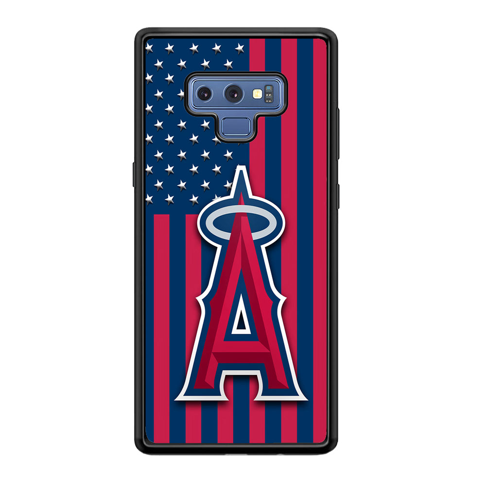 Baseball Los Angeles Angels MLB 001 Samsung Galaxy Note 9 Case-Phone Case-Rubber Black (2D Case)-Altracase