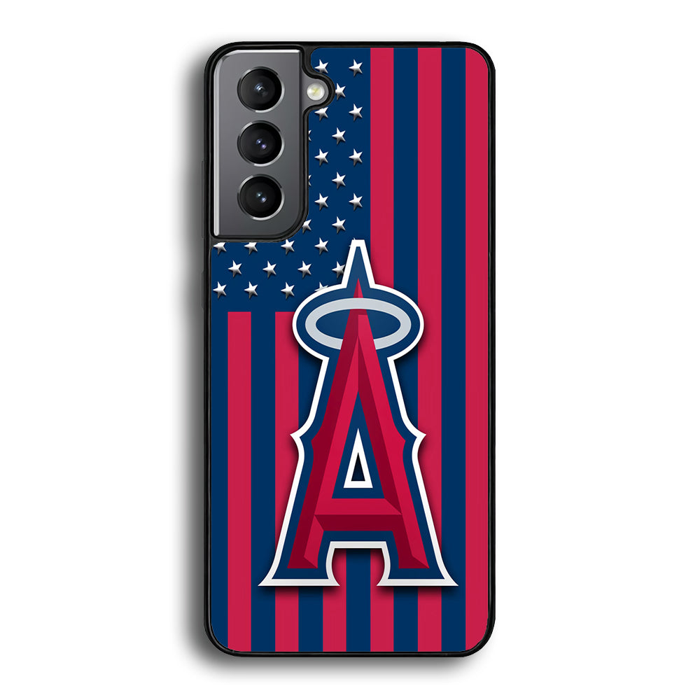 Baseball Los Angeles Angels MLB 001 Samsung Galaxy S21 Plus Case-Phone Case-Tempered Glass Case-Altracase