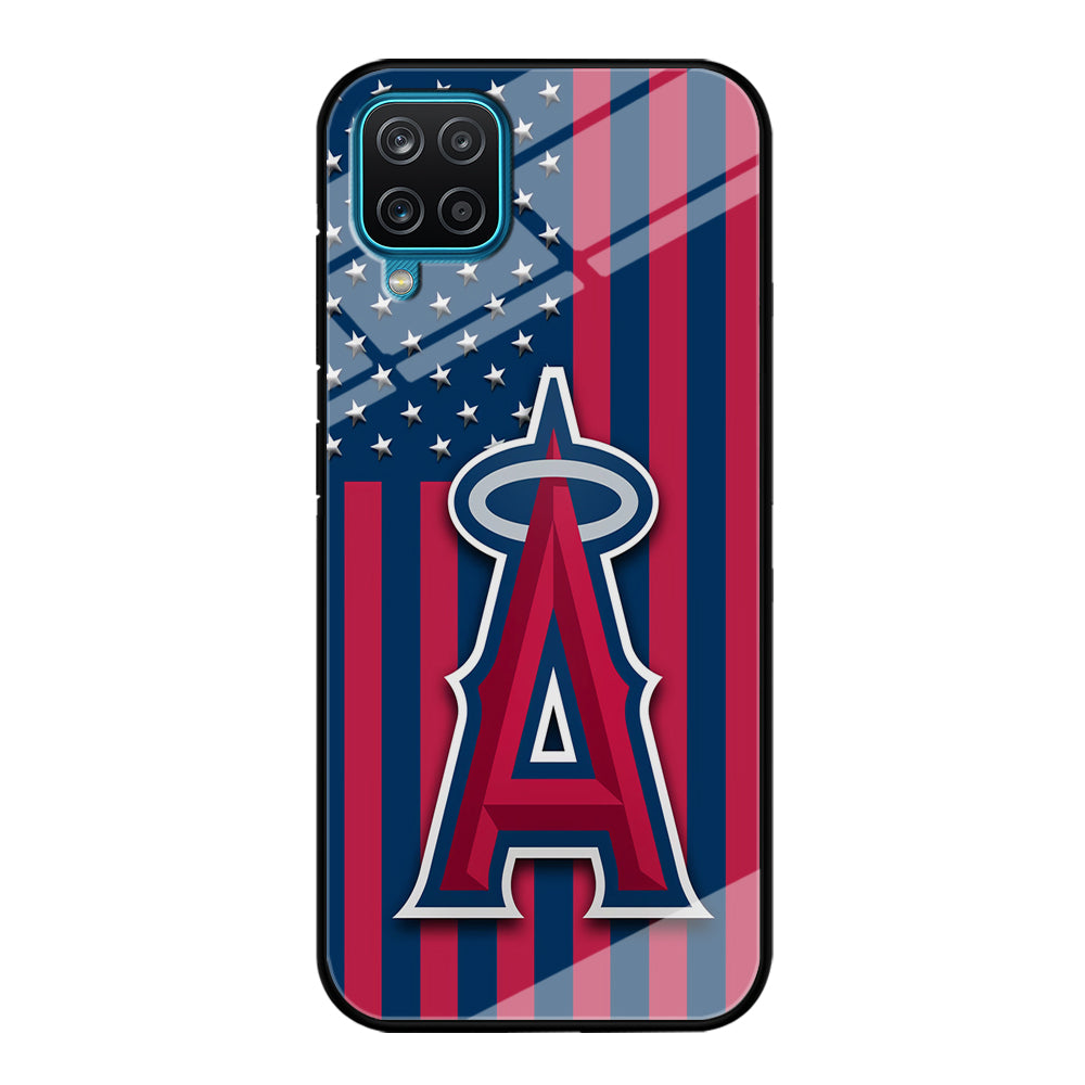 Baseball Los Angeles Angels MLB 001 Samsung Galaxy A12 Case-Phone Case-Tempered Glass Case-Altracase