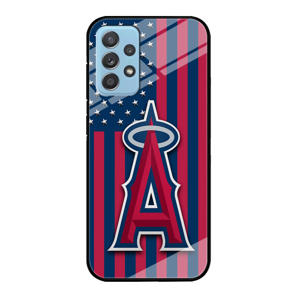 Baseball Los Angeles Angels MLB 001 Samsung Galaxy A72 Case-Phone Case-Tempered Glass Case-Altracase