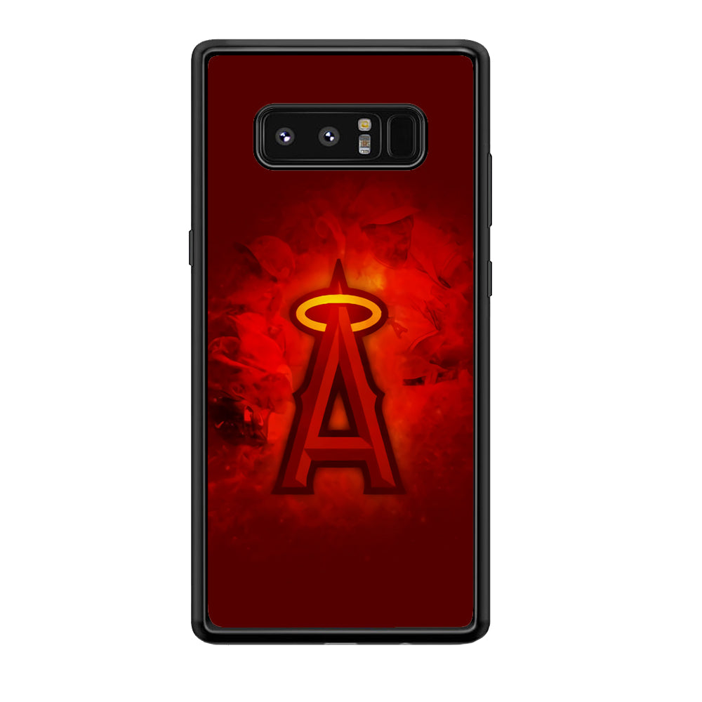 Baseball Los Angeles Angels MLB 002 Samsung Galaxy Note 8 Case-Phone Case-Rubber Black (2D Case)-Altracase