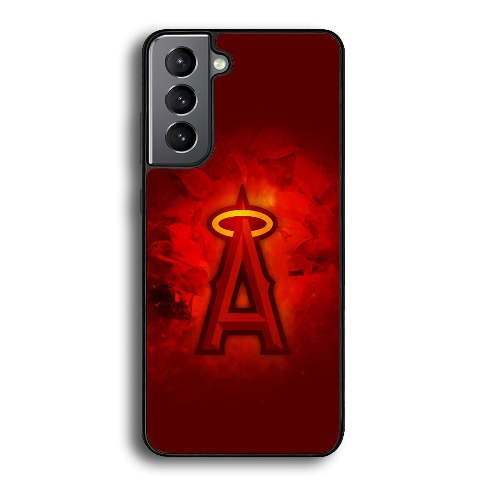 Baseball Los Angeles Angels MLB 002 Samsung Galaxy S21 Plus Case-Phone Case-Rubber Black (2D Case)-Altracase