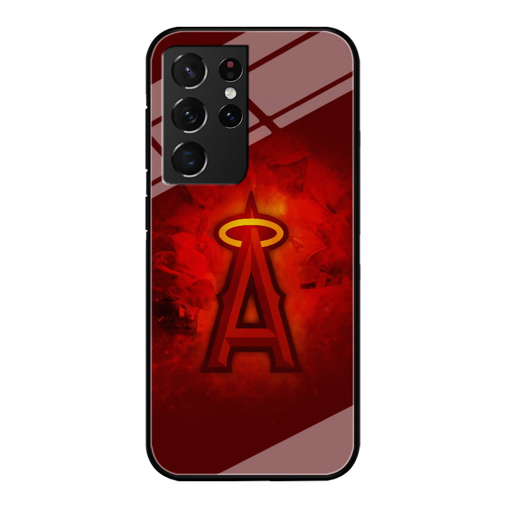 Baseball Los Angeles Angels MLB 002 Samsung Galaxy S22 Ultra Case-Phone Case-Tempered Glass Case-Altracase