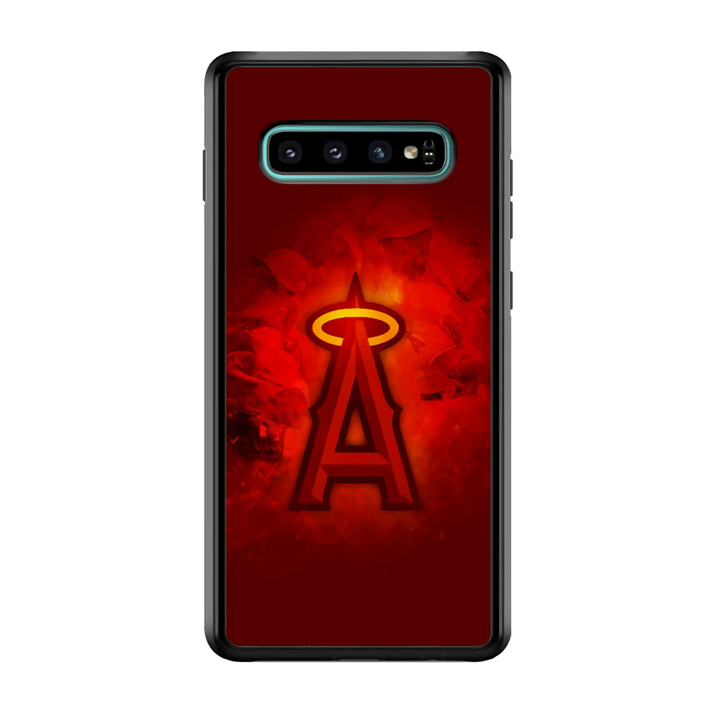 Baseball Los Angeles Angels MLB 002 Samsung Galaxy S10 Plus Case-Phone Case-Rubber Black (2D Case)-Altracase