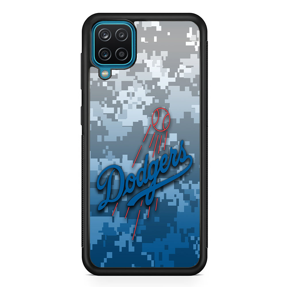 Baseball Los Angeles Dodgers MLB 001 Samsung Galaxy A12 Case-Phone Case-Rubber Black (2D Case)-Altracase