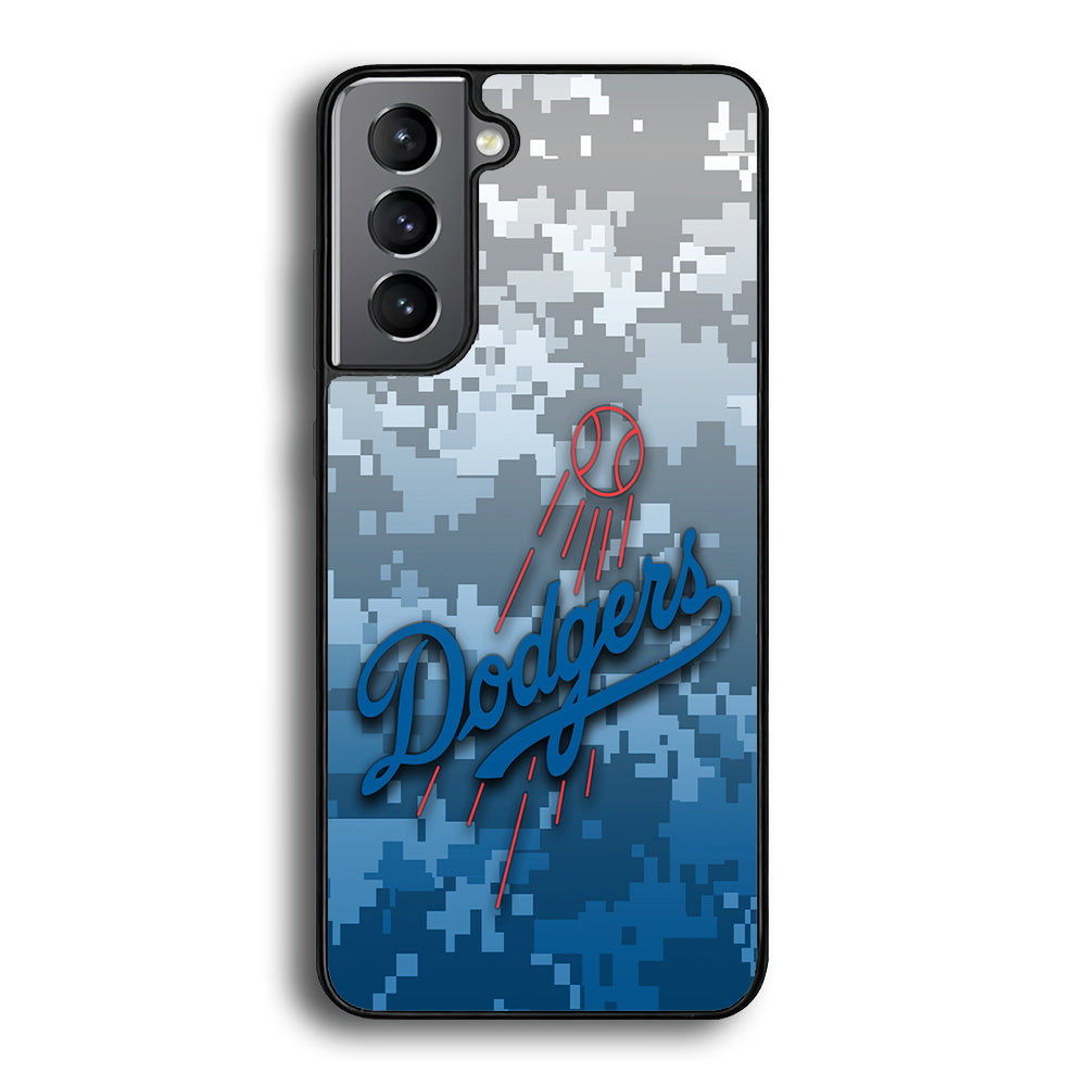 Baseball Los Angeles Dodgers MLB 001 Samsung Galaxy S25 Case-Phone Case-Rubber Black (2D Case)-Altracase