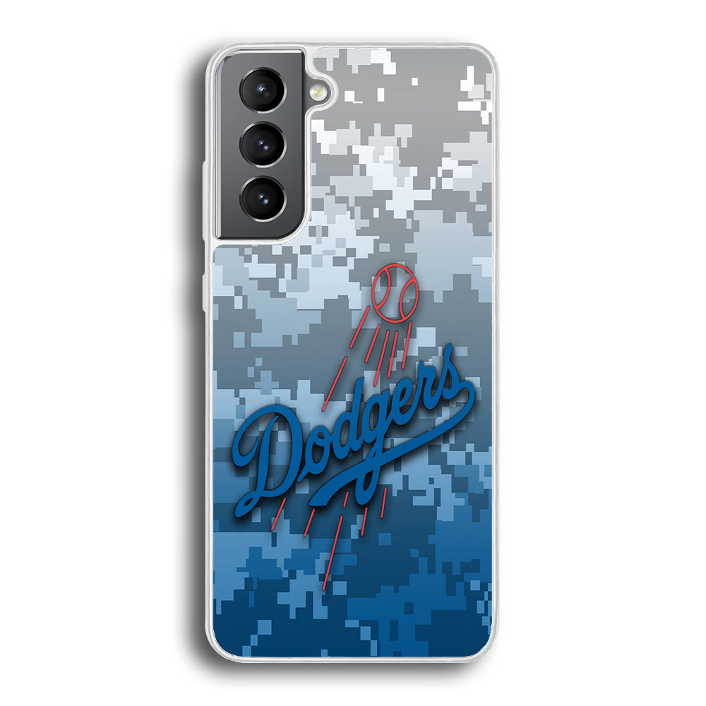 Baseball Los Angeles Dodgers MLB 001 Samsung Galaxy S21 Plus Case-Phone Case-Rubber White (2D Case)-Altracase