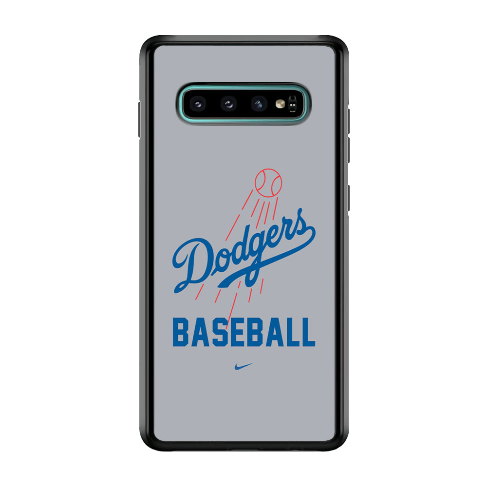 Baseball Los Angeles Dodgers MLB 002 Samsung Galaxy S10 Case-Phone Case-Rubber Black (2D Case)-Altracase