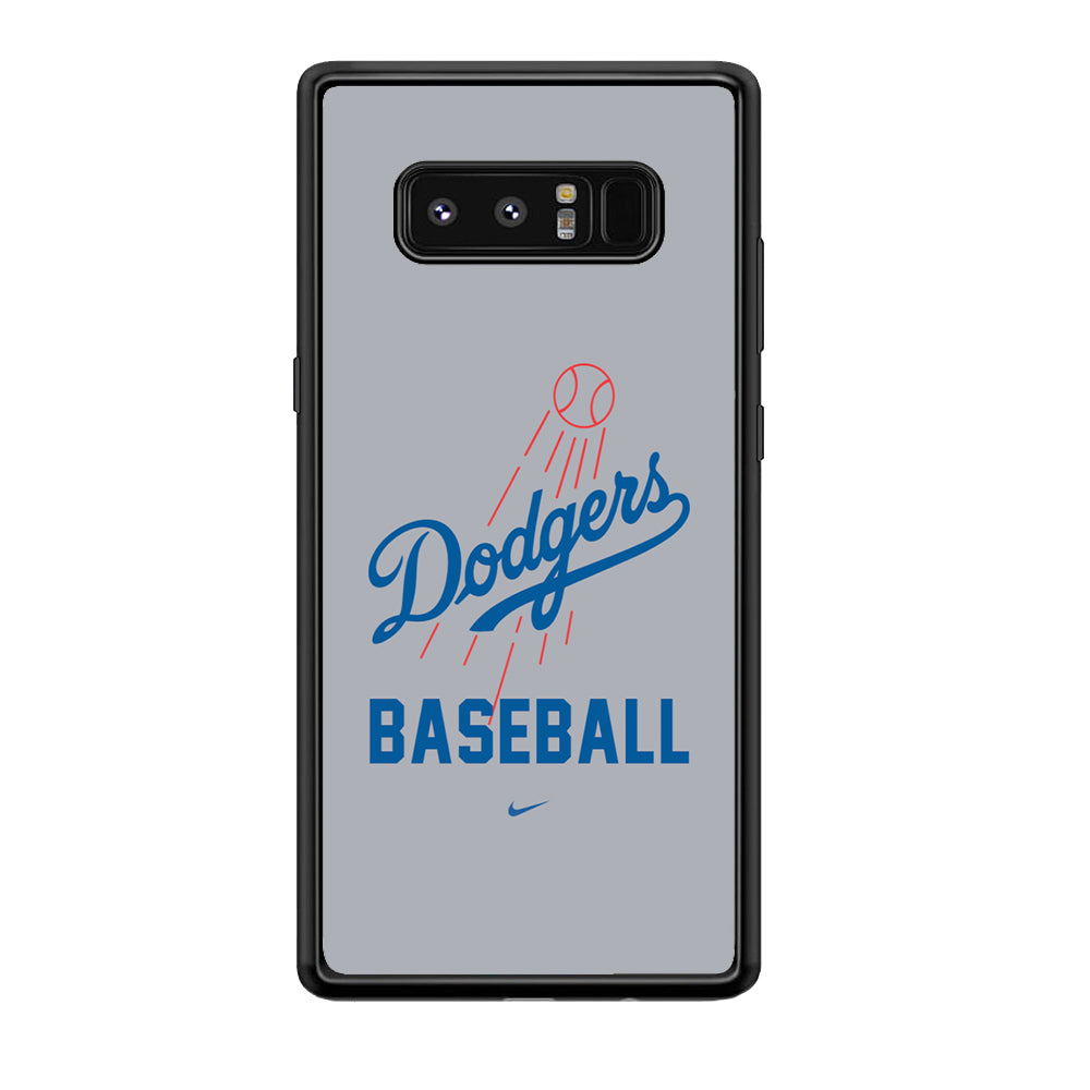 Baseball Los Angeles Dodgers MLB 002 Samsung Galaxy Note 8 Case-Phone Case-Rubber Black (2D Case)-Altracase