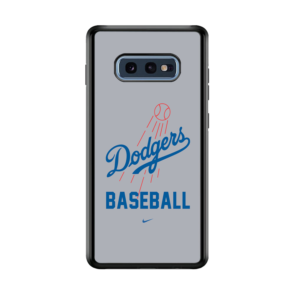Baseball Los Angeles Dodgers MLB 002 Samsung Galaxy S10E Case-Phone Case-Rubber Black (2D Case)-Altracase