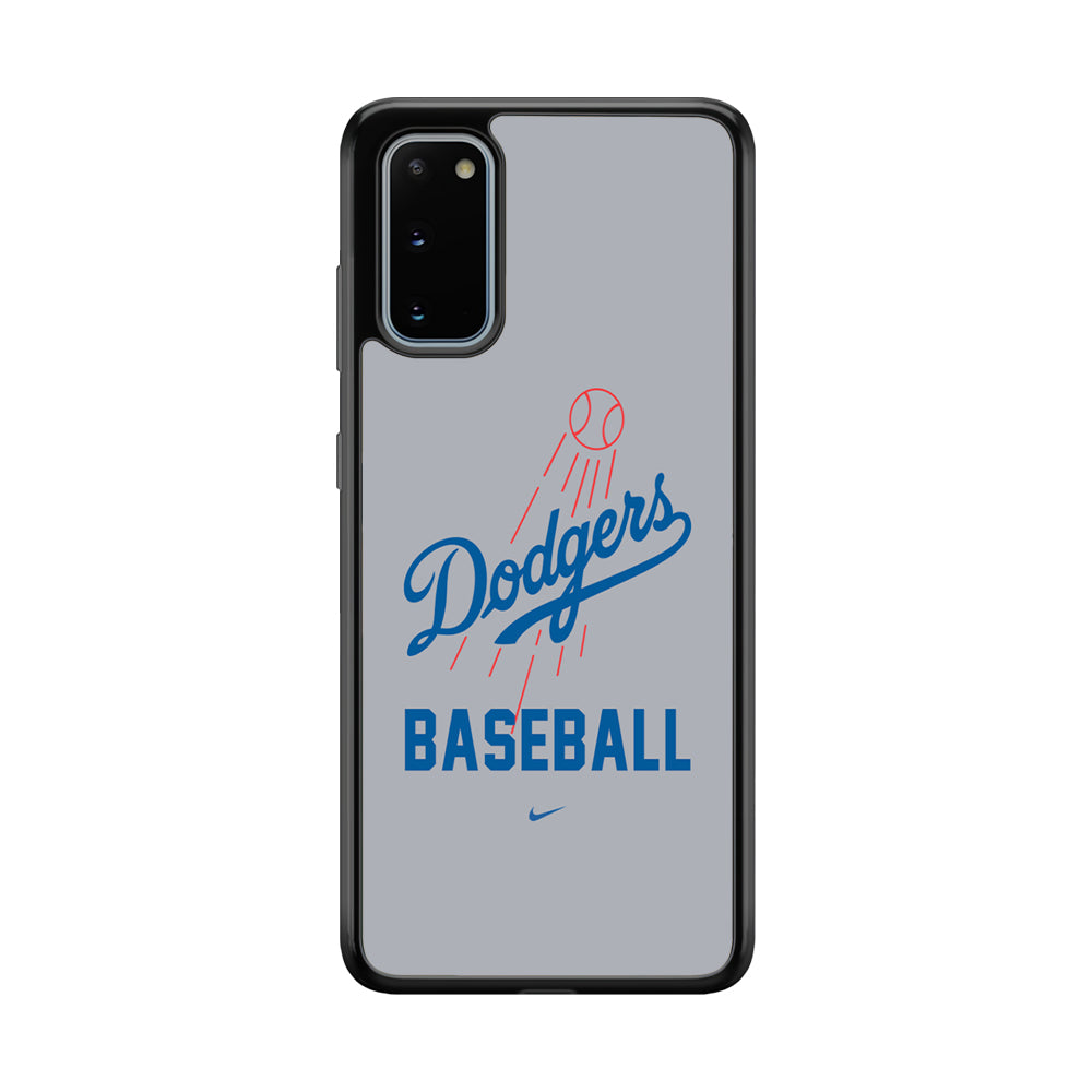Baseball Los Angeles Dodgers MLB 002 Samsung Galaxy S20 Case-Phone Case-Rubber Black (2D Case)-Altracase