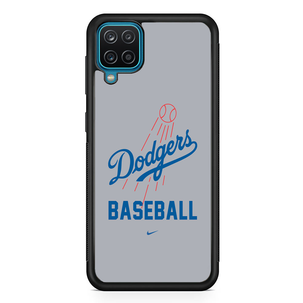 Baseball Los Angeles Dodgers MLB 002 Samsung Galaxy A12 Case-Phone Case-Rubber Black (2D Case)-Altracase