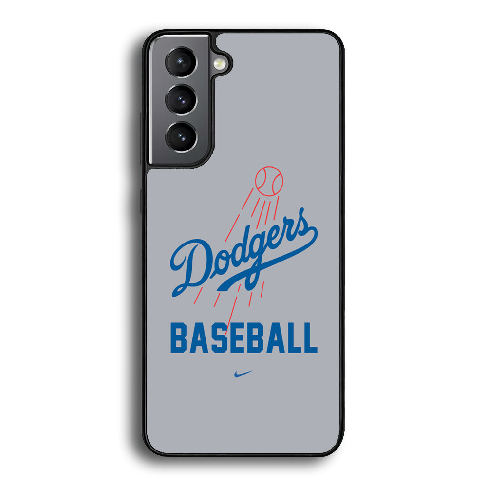 Baseball Los Angeles Dodgers MLB 002 Samsung Galaxy S21 Plus Case-Phone Case-Rubber Black (2D Case)-Altracase