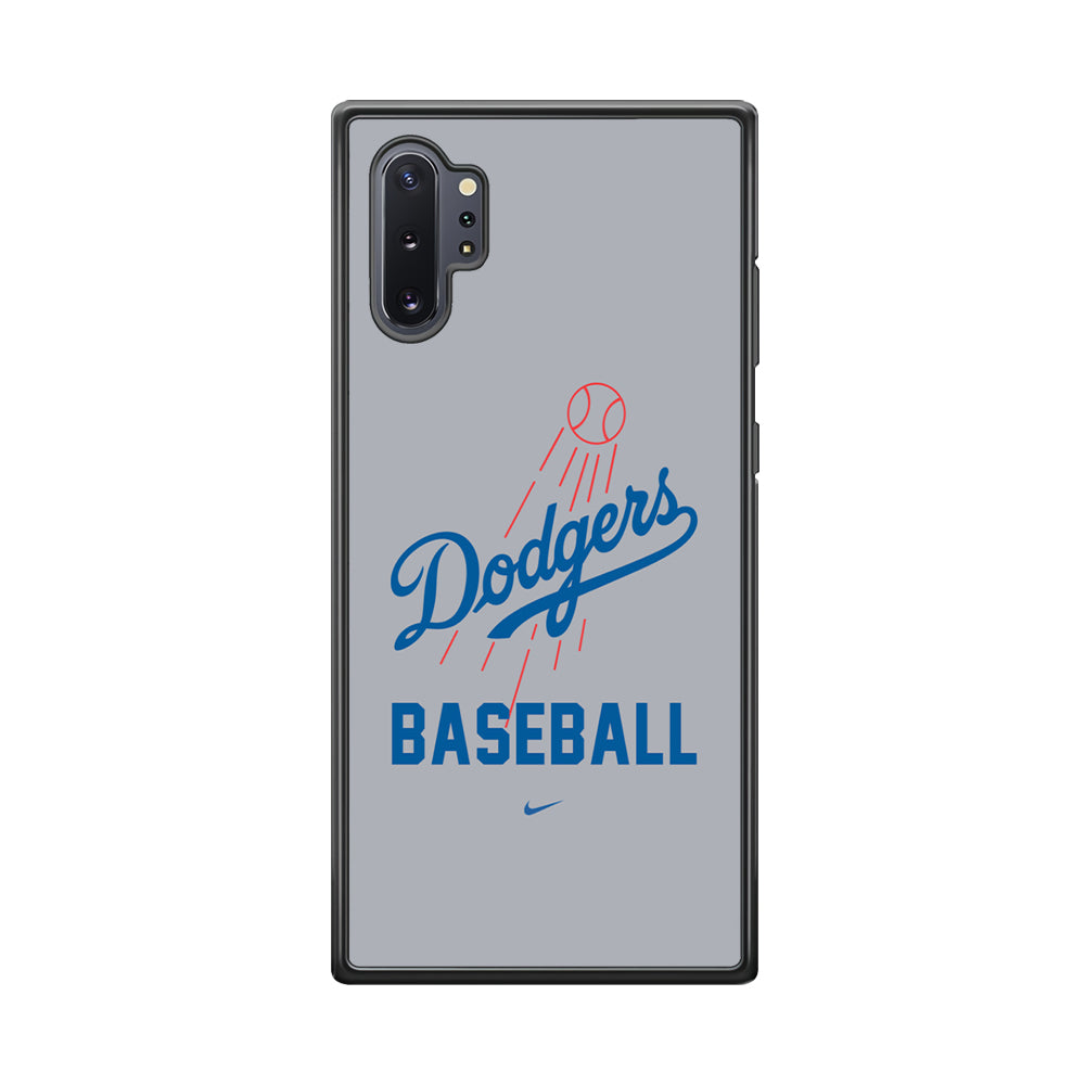 Baseball Los Angeles Dodgers MLB 002 Samsung Galaxy Note 10 Plus Case-Phone Case-Rubber Black (2D Case)-Altracase