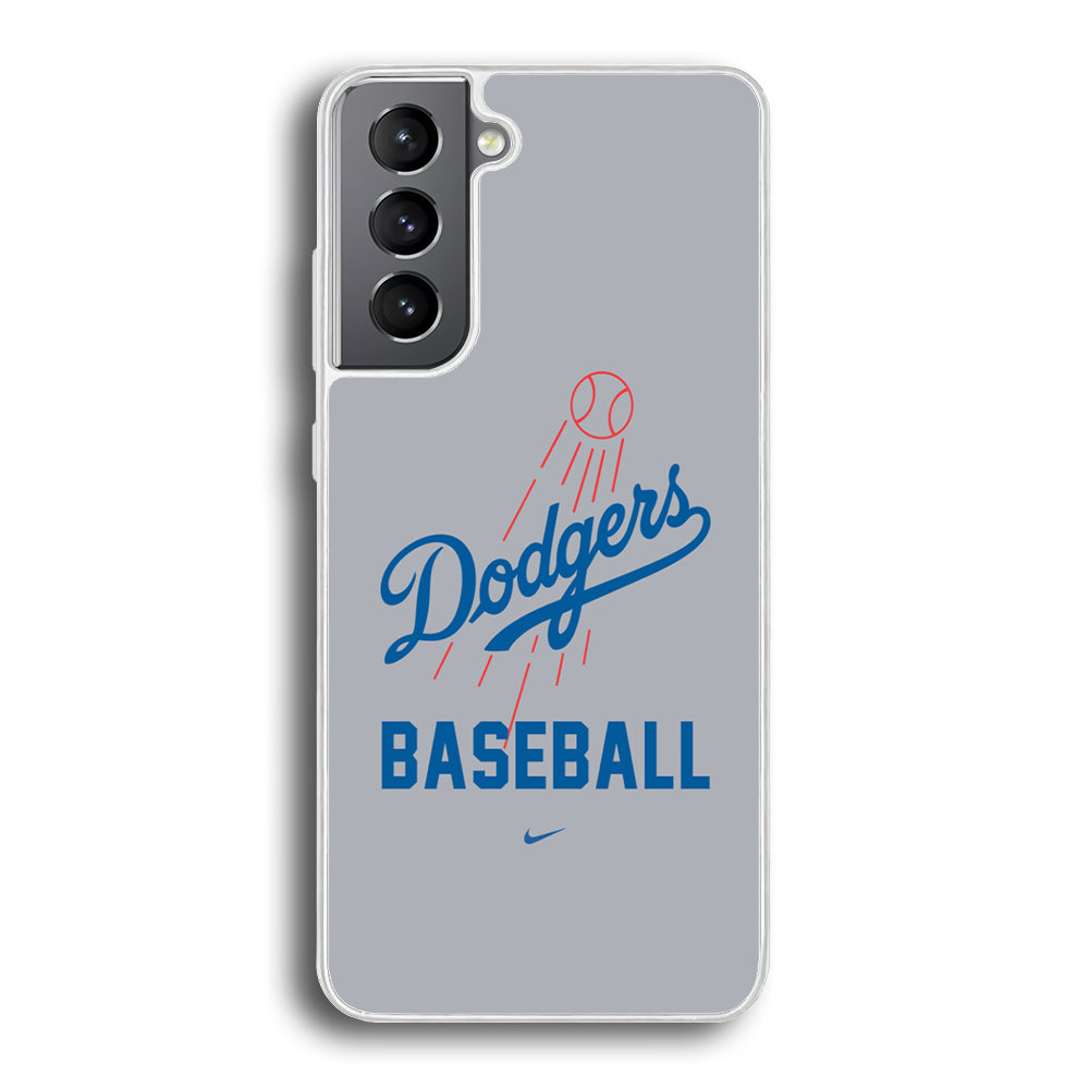 Baseball Los Angeles Dodgers MLB 002 Samsung Galaxy S21 Plus Case-Phone Case-Rubber White (2D Case)-Altracase