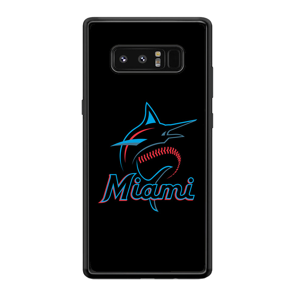 Baseball Miami Marlins MLB 001 Samsung Galaxy Note 8 Case-Phone Case-Tempered Glass Case-Altracase