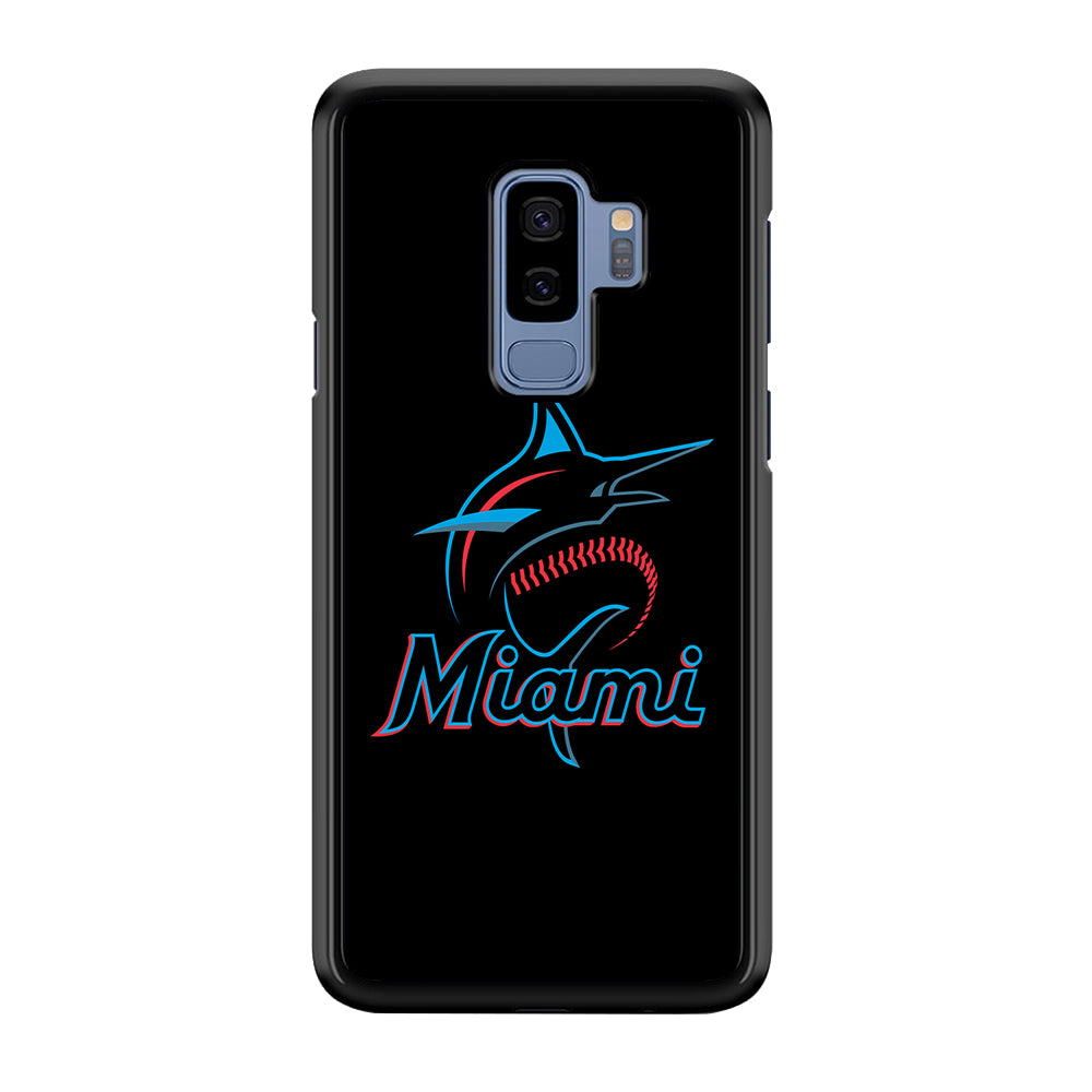 Baseball Miami Marlins MLB 001 Samsung Galaxy S9 Plus Case-Phone Case-Rubber Black (2D Case)-Altracase