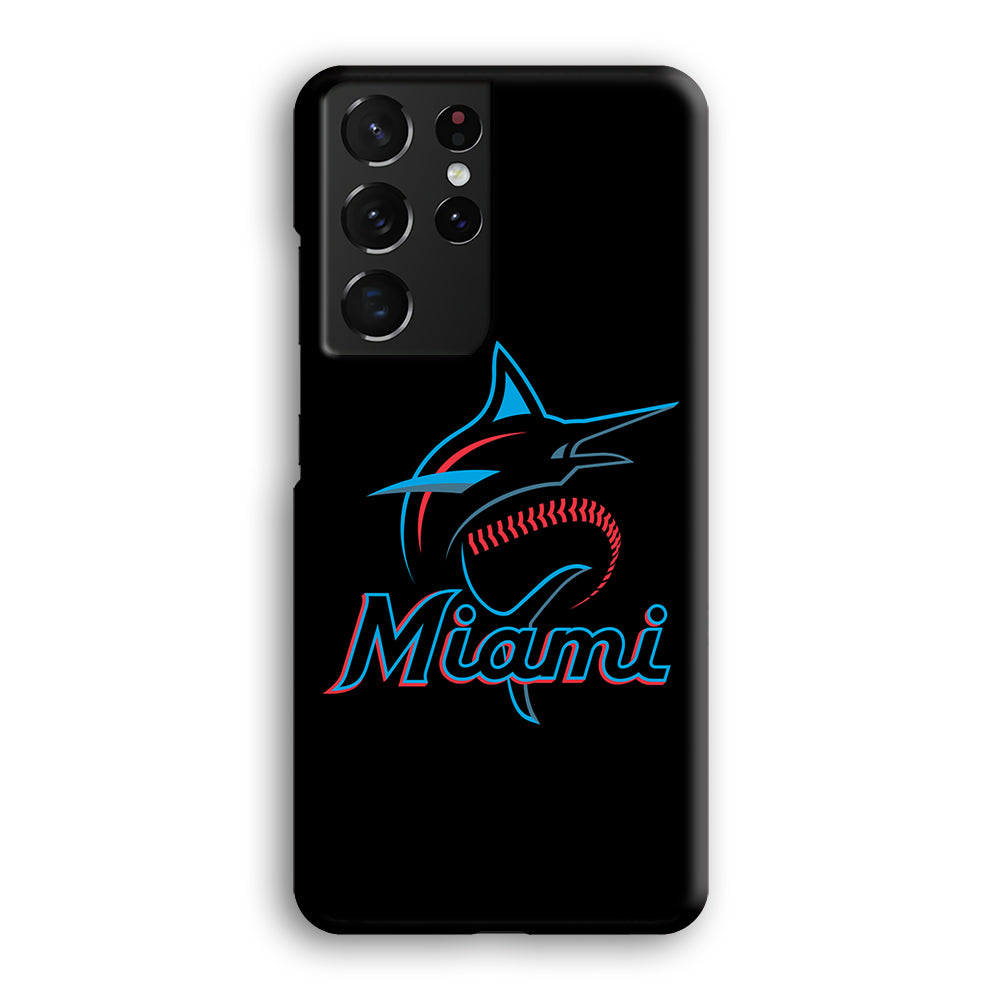 Baseball Miami Marlins MLB 001 Samsung Galaxy S21 Ultra Case-Phone Case-3D Case-Altracase