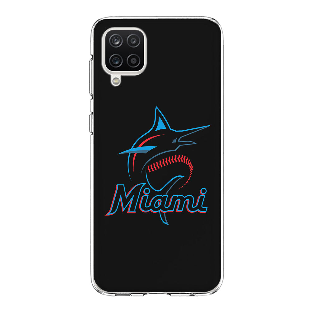 Baseball Miami Marlins MLB 001 Samsung Galaxy A12 Case-Phone Case-Clear Soft Case-Altracase