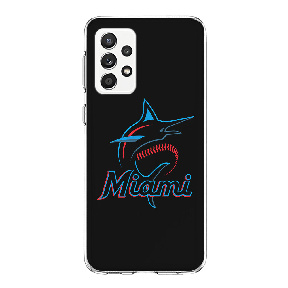 Baseball Miami Marlins MLB 001 Samsung Galaxy A72 Case-Phone Case-Clear Soft Case-Altracase
