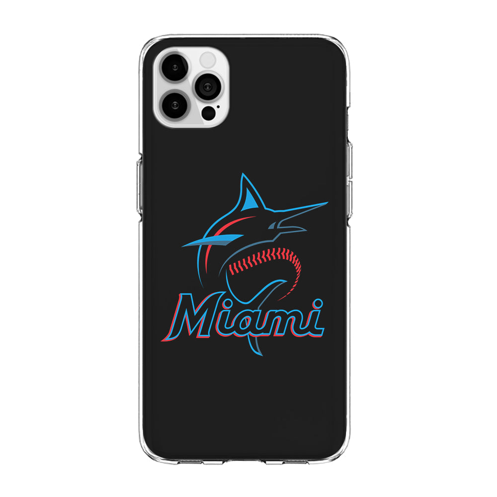 Baseball Miami Marlins MLB 001 iPhone 14 Pro Case-Phone Case-Clear Soft Case-Altracase