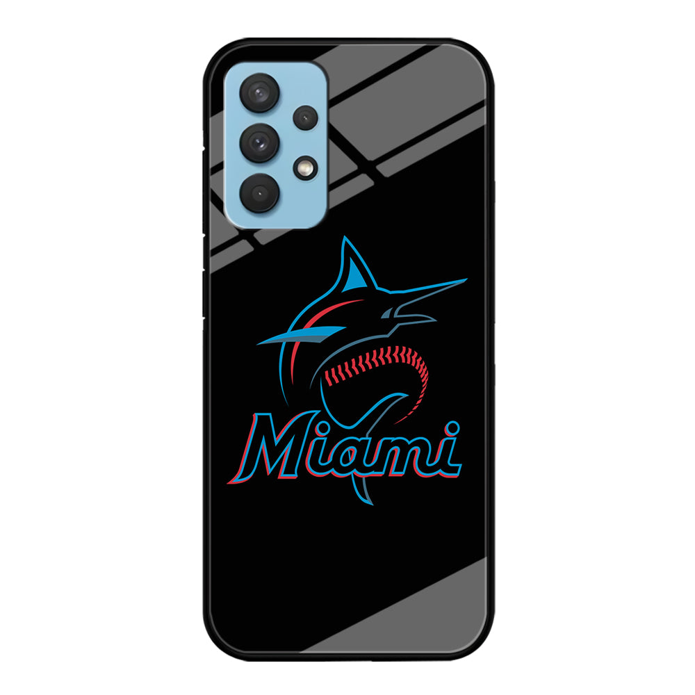 Baseball Miami Marlins MLB 001 Samsung Galaxy A32 Case-Phone Case-Tempered Glass Case-Altracase