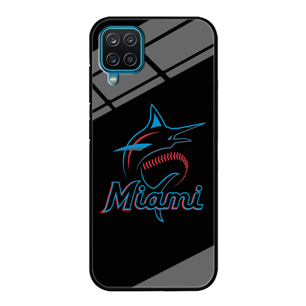 Baseball Miami Marlins MLB 001 Samsung Galaxy A12 Case-Phone Case-Tempered Glass Case-Altracase