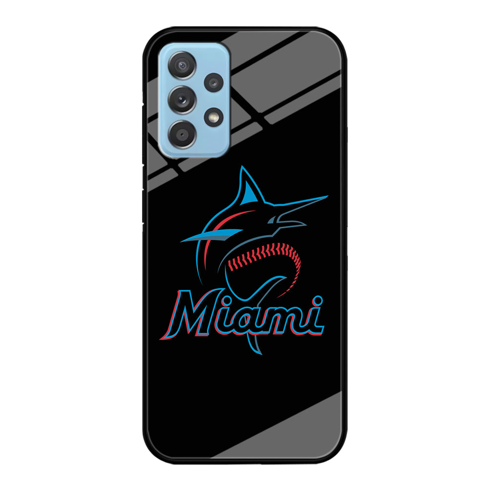 Baseball Miami Marlins MLB 001 Samsung Galaxy A52 Case-Phone Case-Tempered Glass Case-Altracase