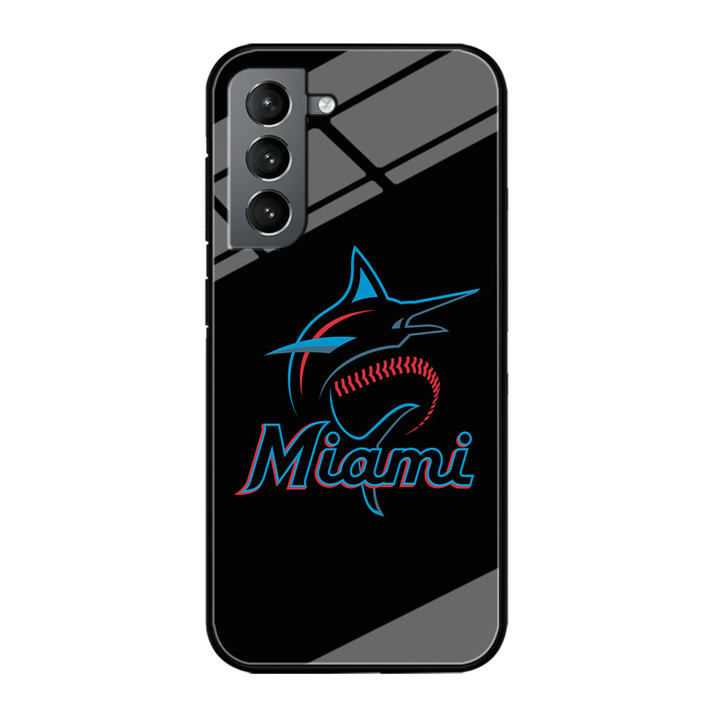 Baseball Miami Marlins MLB 001 Samsung Galaxy S22 Case-Phone Case-Tempered Glass Case-Altracase