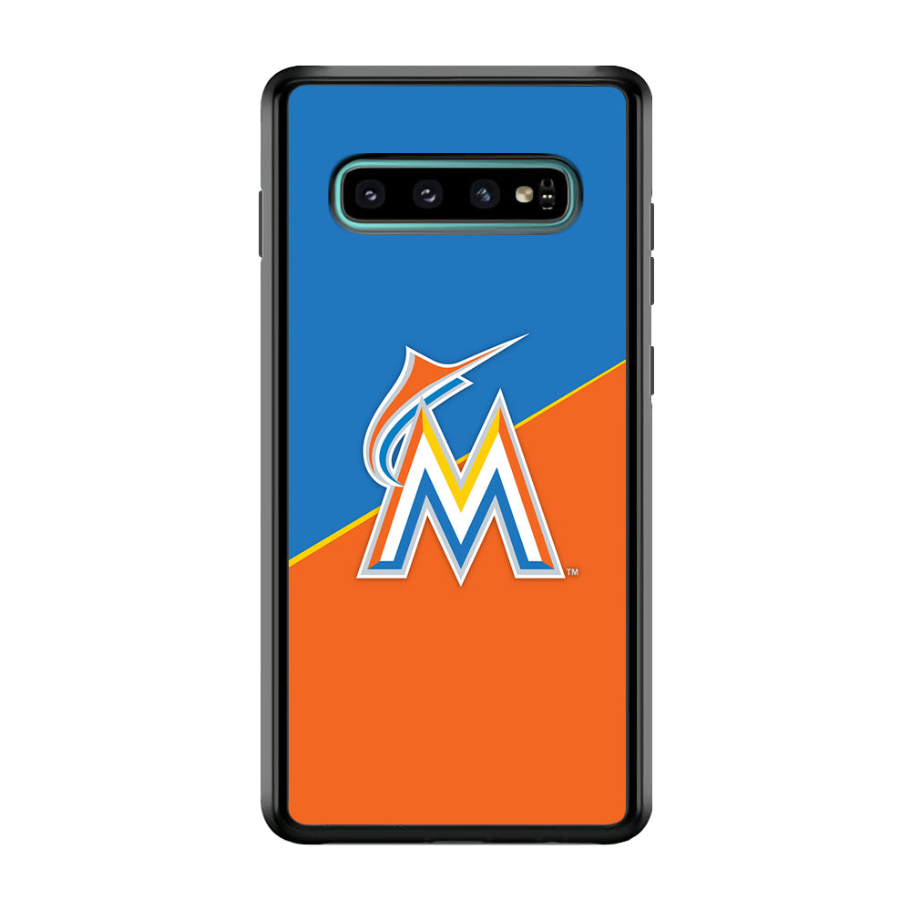 Baseball Miami Marlins MLB 002 Samsung Galaxy S10 Case-Phone Case-Rubber Black (2D Case)-Altracase