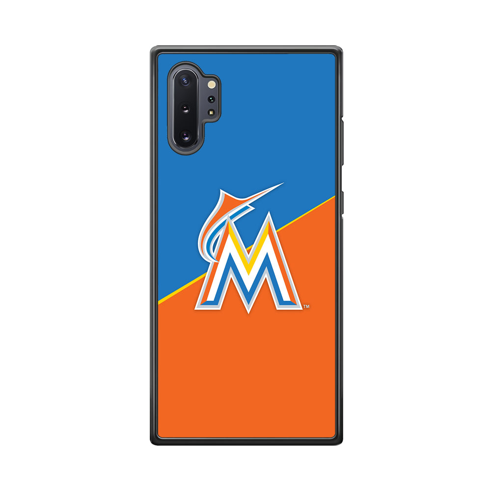 Baseball Miami Marlins MLB 002 Samsung Galaxy Note 10 Plus Case-Phone Case-Rubber Black (2D Case)-Altracase