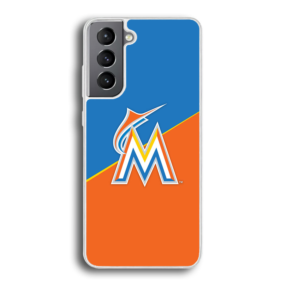 Baseball Miami Marlins MLB 002 Samsung Galaxy S21 Plus Case-Phone Case-Rubber White (2D Case)-Altracase