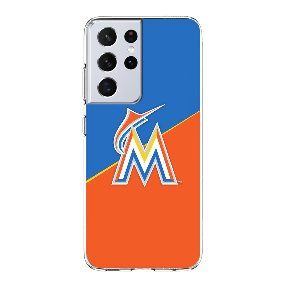 Baseball Miami Marlins MLB 002 Samsung Galaxy S23 Ultra Case-Phone Case-Clear Soft Case-Altracase