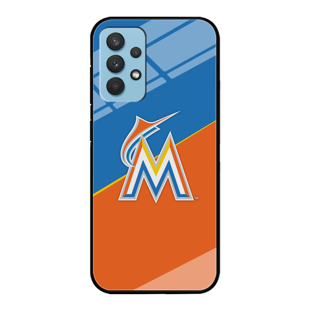 Baseball Miami Marlins MLB 002 Samsung Galaxy A32 Case-Phone Case-Tempered Glass Case-Altracase