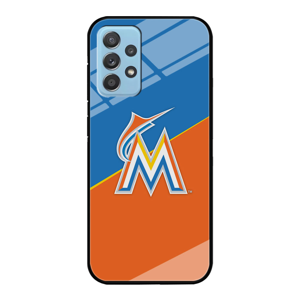 Baseball Miami Marlins MLB 002 Samsung Galaxy A72 Case-Phone Case-Tempered Glass Case-Altracase